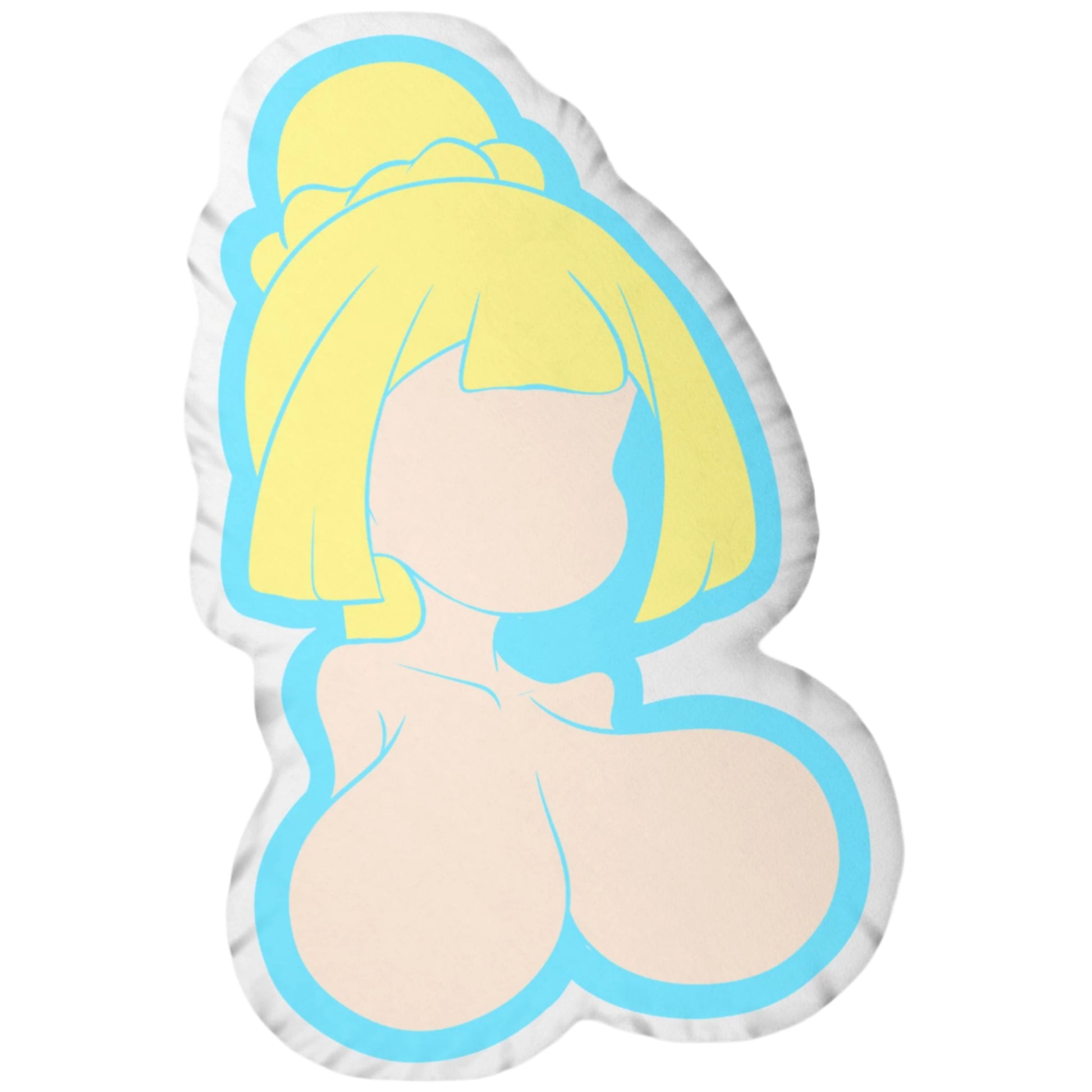 Anime boobs pillow (blonde hair white skin)